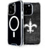 NFL New Orleans Saints Black & White iPhone 15 Pro MagSafe Case